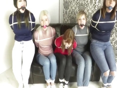 5 Girls Bound And Ballgagged