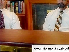 Young guy strips for inspection by older gay men