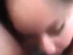 she sucking soft cock and then receive cum on the face