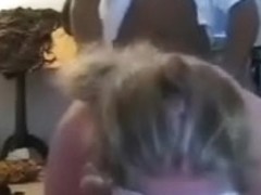 I am an amateur blonde chubby who likes fucking black dudes more than anything. This clip shows me.