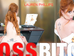 Lauren Phillips In Boss Bitch - Redhead Big Tits Office Sex Anal