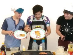 3 Hot Men Spray Their Thick Creamy Batter Everywhere