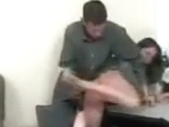 Amazing Brunette Babe Gets Spanked