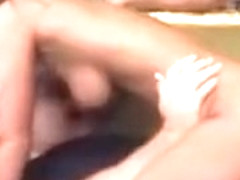 Blondie drinks cum like water