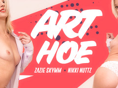 Art Hoe Poses And Fucks With Zazie Skymm