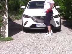 Diana joggeuse prete a partir