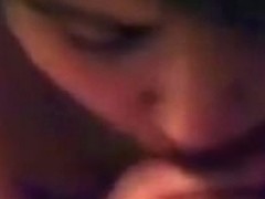 Sucking a miniature jock of my boyfriend and swallowing his cum