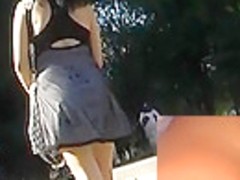 Subway upskirt at peak-hour