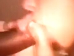 Lustful brunette hussy sucks my boner in hot POV clip