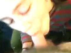 Horny homemade blowjob, cute, swallow porn video