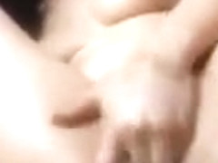 Hairy Girl Masturbates and Squirts