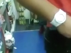 Behind the counter at gas station oral