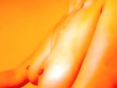 Soliel masturbates in front of webcam