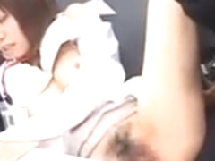 Asian Cutie Gets Pussy Fingered At Work