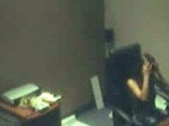 Candid masturbating in office