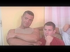 Perverted hunks in a group sex party