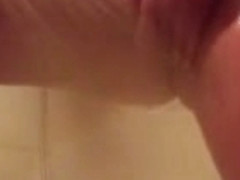 First time video, boo masturbates in solo shower scene
