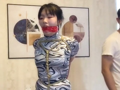 Chinese Girl Tape Gagged