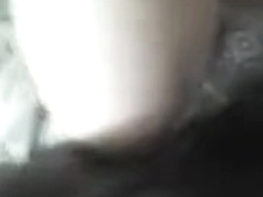 Black guy with his big dick ripping her chubby pussy form behind