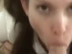 Schoolgirl blowjob