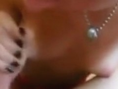 Skinny amateur handjob