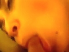 Latin Chick eats cum each day