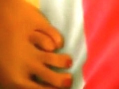 Black hoodrat lets a white guy plaster her face with cum