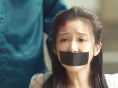 Chinese Girl Tape Gagged