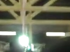 Dancing college girl with cute little asses