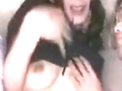 Slim Asian Babe With Lovely Titties Has Two Guys Fingering