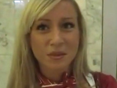 Fucking Hot Blond German Stewardess Public Hot Cumshot