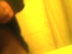 Hidden shower cam vid of a brunette