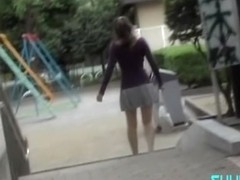 Asian shuri sharked in public with his cock in her face