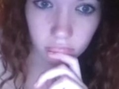 Beautiful redhead girlfriend and her boyfriend having softcore oral-service-sex sex on web camera