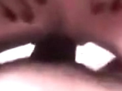 Sexy brunette babe blows stiff rod