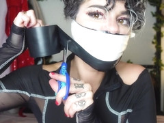 Goddess Fina Self Tape-gagged