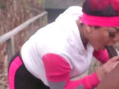 Cali Kush Large Ass Gets Fuck Outdoors In The Woods