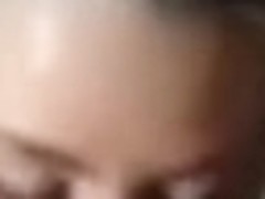 Golden-Haired gf gives great had and swallows