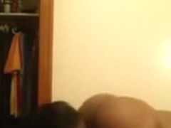 Swarthy girlfriend licks darksome wazoo