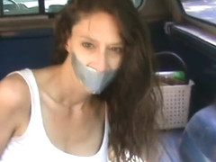 Milf Gagged/bound In Back Of Truck