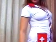 OviolaO dressed as a nurse