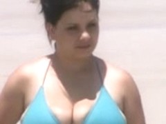 sexy teen beach voyeur 8 jiggly tits,, huge