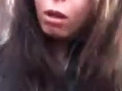 Busty brunette gets fucked in voyeur public sex video