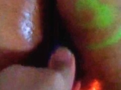 Fucking my baby's ass with a spiral dildo