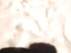 East-european girl blows a lot of guys at the beach