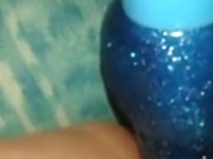 Horny girl fucks herself and squirts