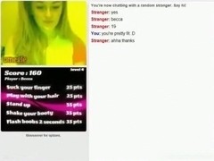 19yo girl becca plays a sexgame on omegle