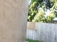 Horny outdoor jacking