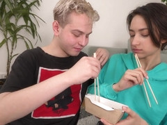 Eating Sushi Before Pussy - Danise Hill