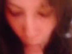 Wife eats my nut cum